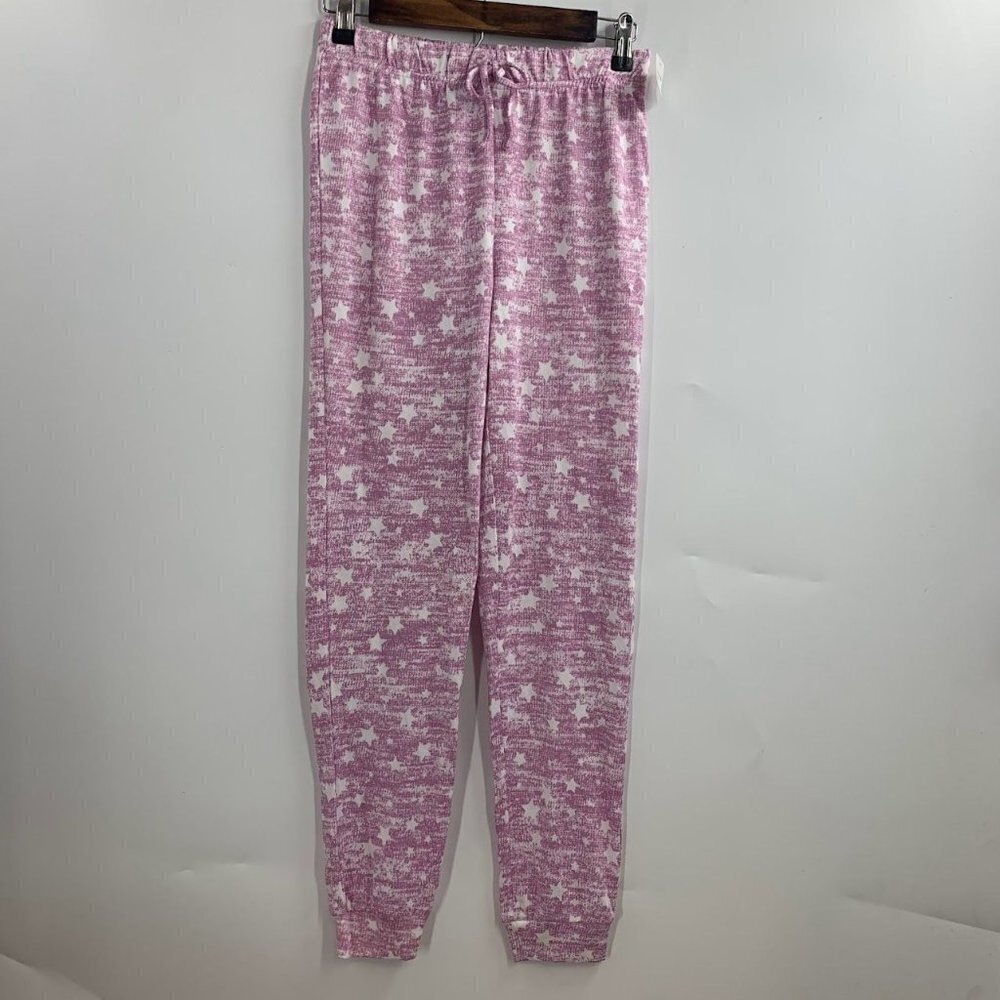 Sleep On It Girls Stars Elastic Drawstring Waist Taper Leg Pajama Pants Size L‎